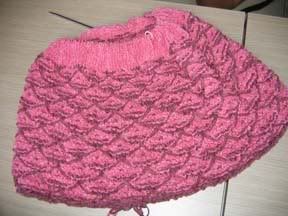 fishnet lace knitting