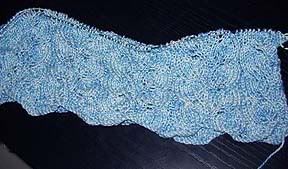 hand knitted lace bamboo top