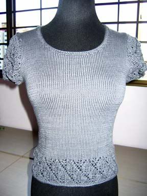 shapely fitted knit top