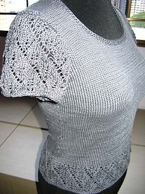 singapore knit lace top
