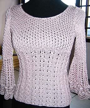 lace crochet bell sleeve top