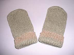 hand knit baby tube socks