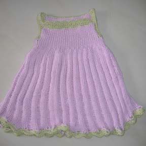 knit toddler sundress