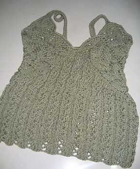 eyelet lace knitted top