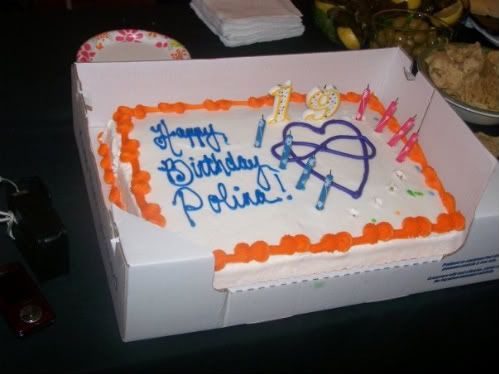 Poly birthday cake