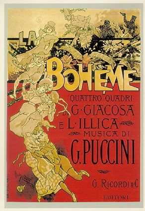 Original poster for La Boheme