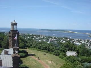 View of the sea from one of the lighthouses