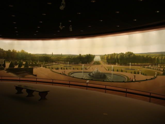 Panoramic painting of Versailles