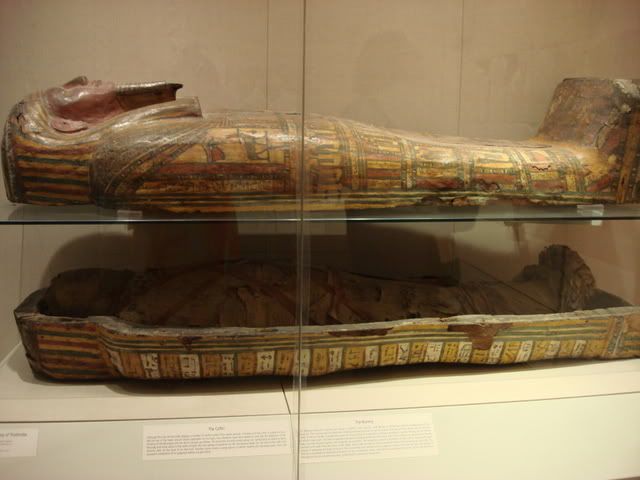 An actual mummy on display