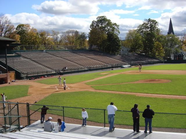 View from the first base bleachers