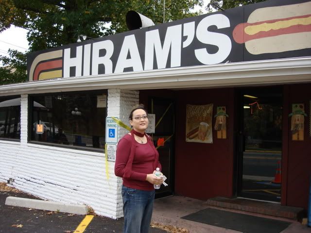 Outside at Hiram's Road Stand