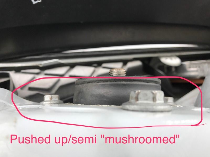 Mushroomed strut tower/ bent frame?? VW Vortex Volkswagen Forum