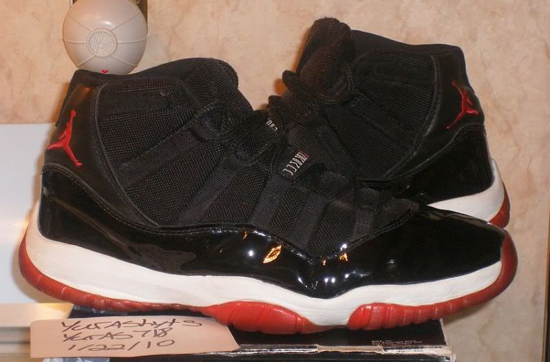 bred 11s laces