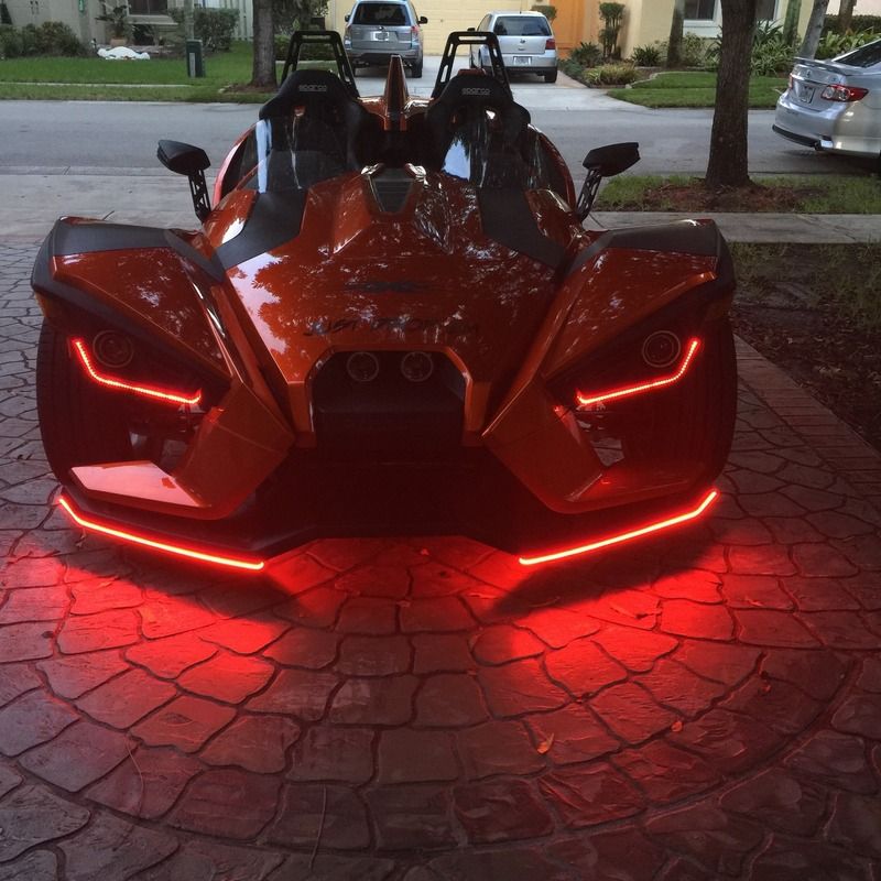 Tric Led lights on My Slingshot Pictures and review Polaris