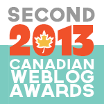 2013 Canadian Weblog Awards winner