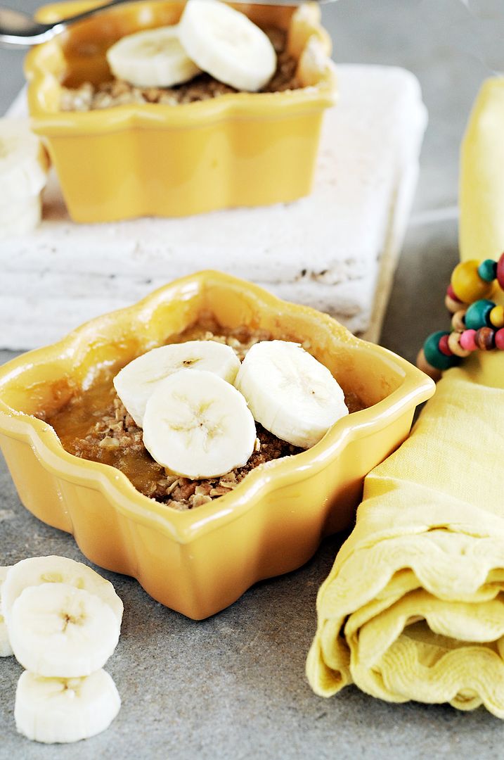 Oven Baked Banana Crumble Dessert Recipe