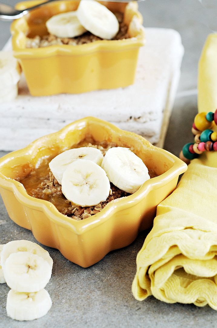 Oven Baked Banana Crumble Dessert Recipe