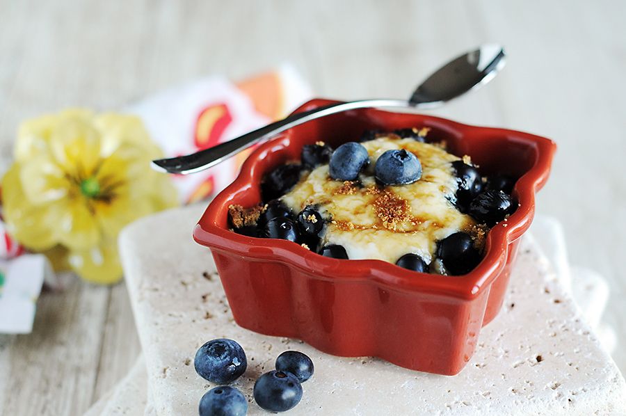 Oven Broiled Low Calorie Blueberry Dessert 