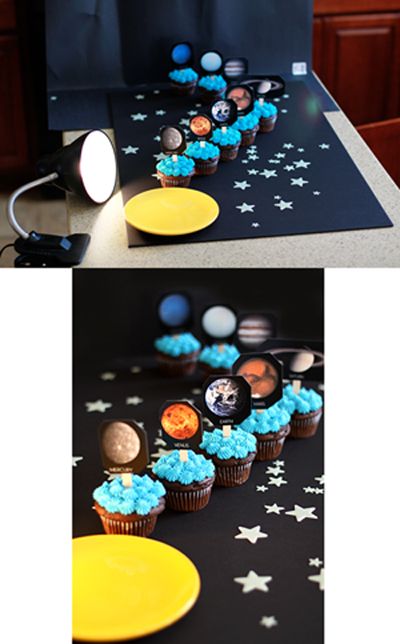 Solar System Cupcakes Solar System Cupcakes Before & After