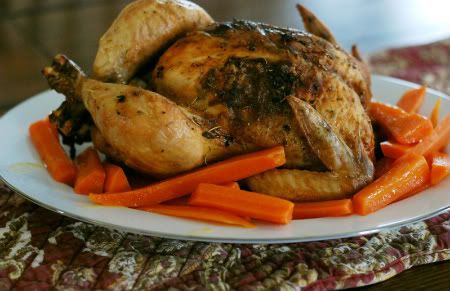 Lemon and Garli Roast Chicken