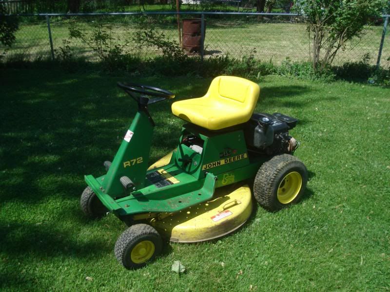 john deere riding mower rear engine