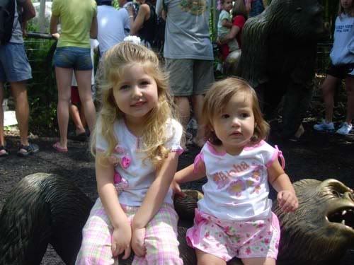 The girls at the San Diego Zoo