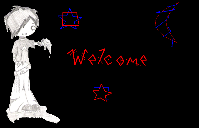 I decided to draw a new welcome sign....and this is what I got.