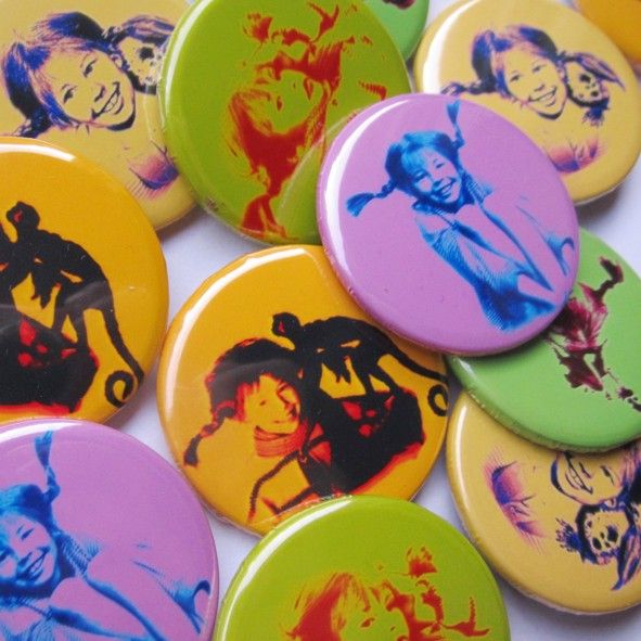 Buttons Pippi Langstrumpf