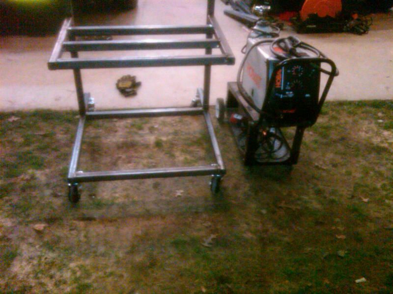 Double Wide Welding Cart With Storage For Oa Cart 4173