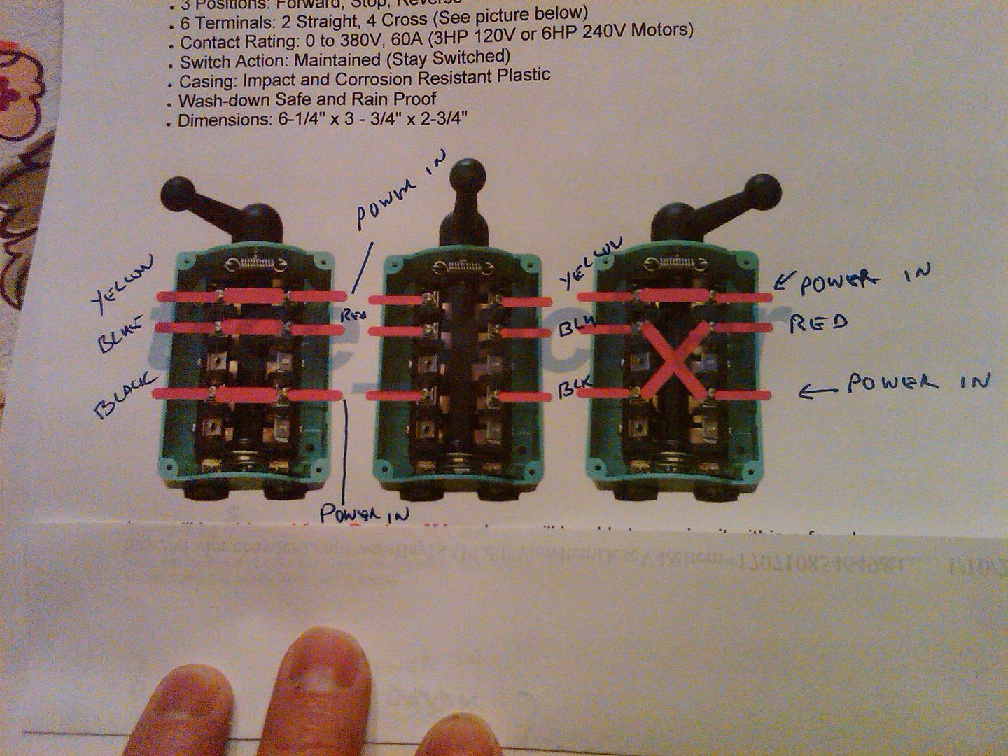 how to install a motor on HF bead roller dayton 2x440a drum switch wiring diagram 