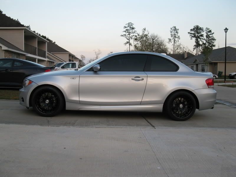 bmw 135i black wheels. Not very many TiAg with lack