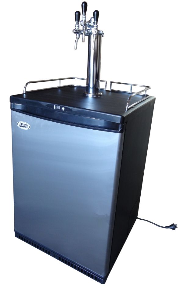 TRIPPLE TAP BEER FRIDGE,REFRIGERATOR, KEGERATOR DISPENSER COOLER GOES