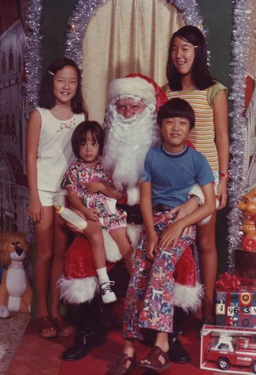 Notice how the only one who believes in Santa Claus is also the only one NOT smiling.