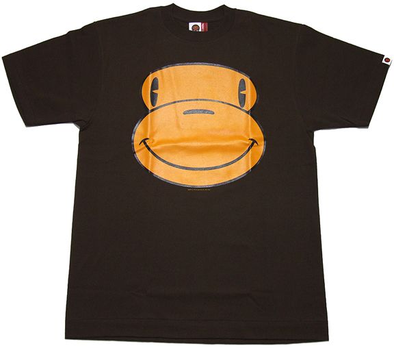 black and white smiley face. Milo Smiley Face Black Tee