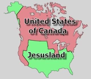 United States of Canada & Jesusland
