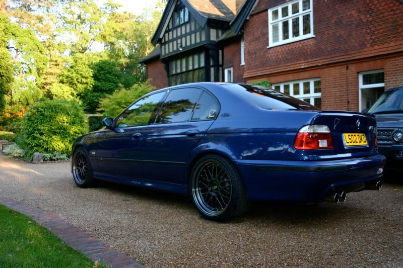 Here's mine with genuine LM's with M5 offset in Hyperblack