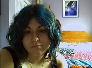 blue hair