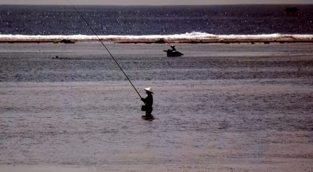 Bali, Sanur, Beach, Sunrise, Sunset,Fisherman, fishing