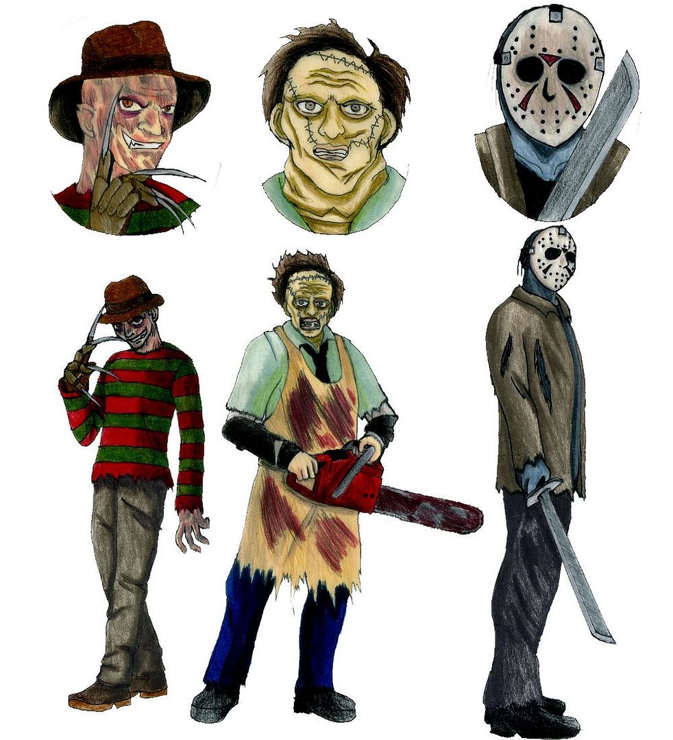 leatherface drawings