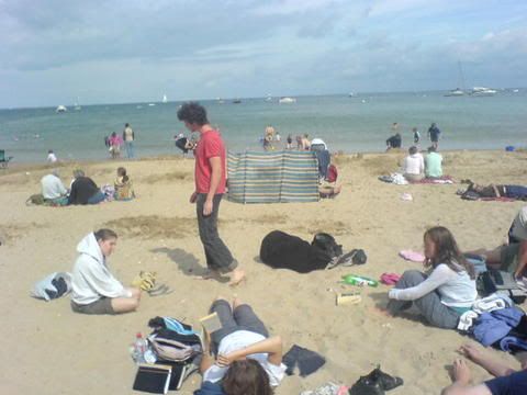 On the beach in Dorset