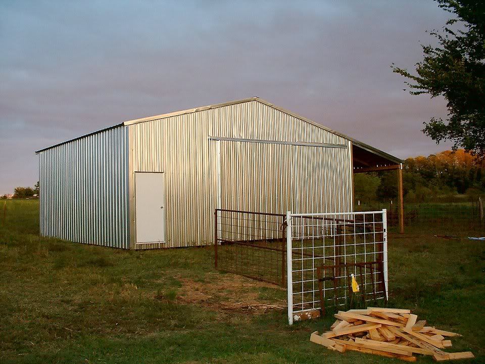  Gore built both of mine near claremore,30x40x12 horse barn was $6445