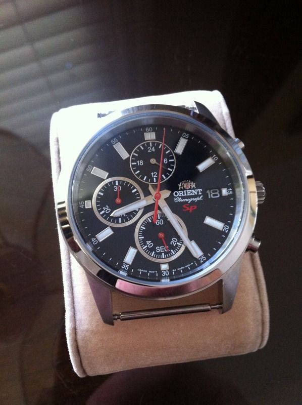 orient captain quartz sport chronograph