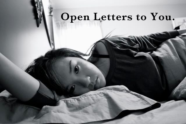 OPEN LETTERS TO YOU.