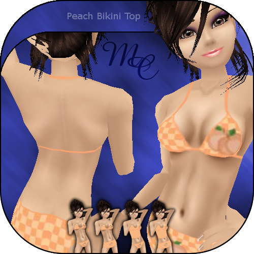 Peach Bikini Top