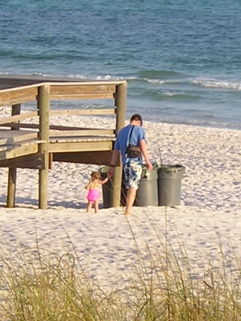 ~April 13th 2006, A Guy And His Little Girl On The Beach~