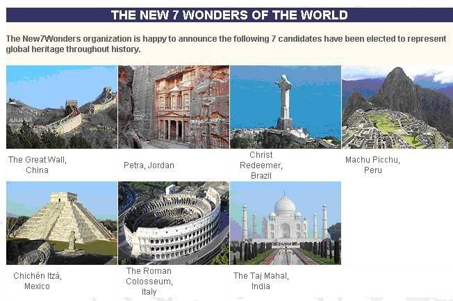 7 maravillas del mundo antiguo outline