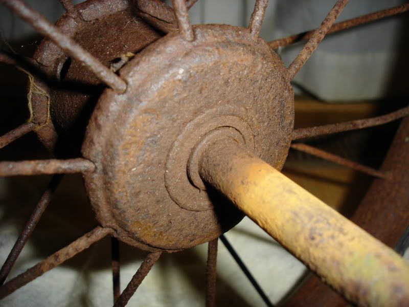 How to remove these garden cart wheels - Shop Talk