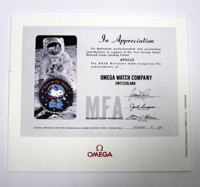 NASA Snoopy Award