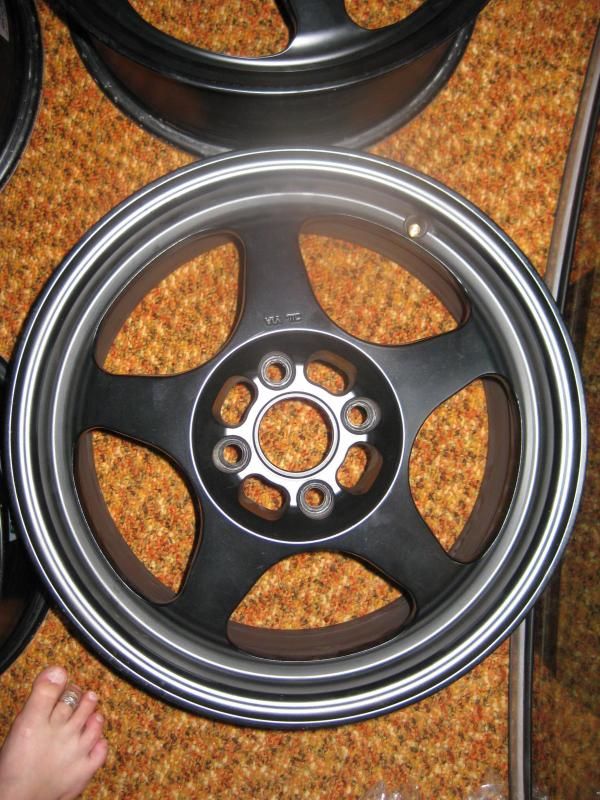 IL Black Rota Slipstream 15x7.5 4x100 ET40 FS Chicagoland HondaTech