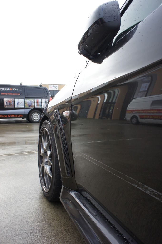 EVO X Stock wheels on Spacer?